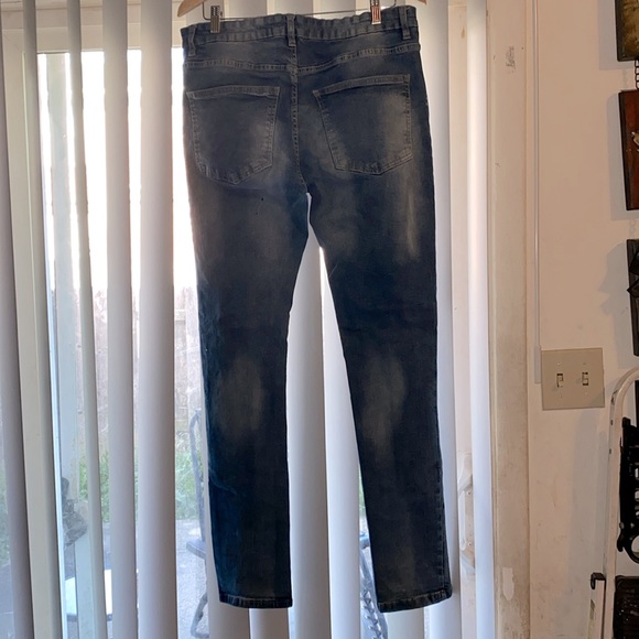 Men’s blue jeans with soldier theme on the front - Picture 10 of 10